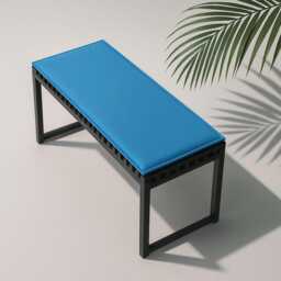 45 cm Deep Rpet Felt 23 Mm Padded Bench Cushion, Universal - Length Available Upon Request 36 Colors Fair Trade Made in Cologne - thumbnail 1