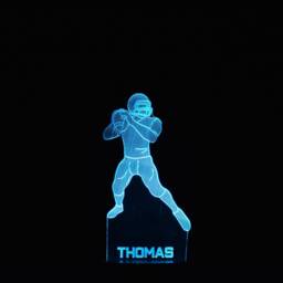 Personalised American Football Led Night Light Nfl Decor - thumbnail 2