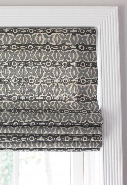 Galbraith & Paul Monarch Custom Roman Shades - Shown in Cadet On Natural Linen - Comes 6 Colors - image 1