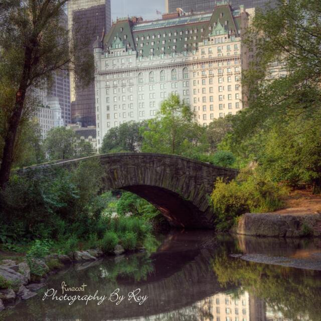 Photo Prints Of Nyc Iconic Plaza Hotel Shot From Central Park, Gapstow Bridge, Manhattan New York City - Original Photograph/Print - image 1
