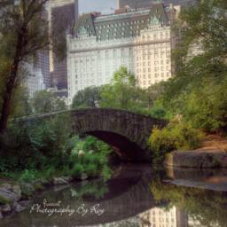 Photo Prints Of Nyc Iconic Plaza Hotel Shot From Central Park, Gapstow Bridge, Manhattan New York City - Original Photograph/Print - thumbnail 1