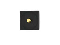 Black Square Burnt Wood Wall Lamp Decoration