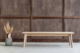 Handmade Oak Bench, Wooden Dining Table Bench - thumbnail 1