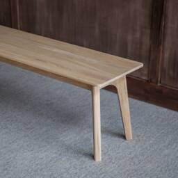 Handmade Oak Bench, Wooden Dining Table Bench - thumbnail 3