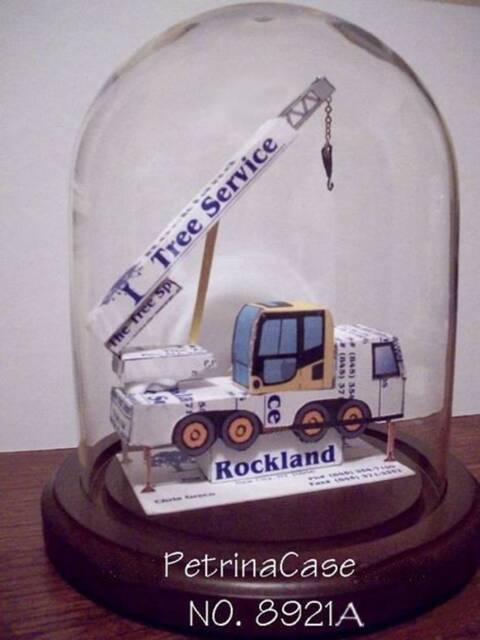 Truck With Crane Boom 8 Wheeler Design 8921 -Made in Usa - image 1