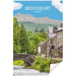 Beddgelert Wales Poster Snowdonia Travel Print - thumbnail 3