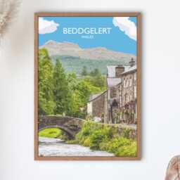 Beddgelert Wales Poster Snowdonia Travel Print - thumbnail 2