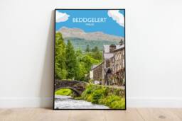 Beddgelert Wales Poster Snowdonia Travel Print - thumbnail 1