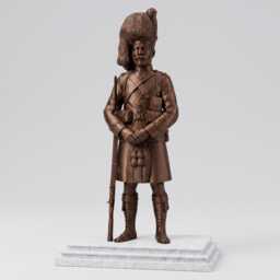 The Black Watch Soldier Statue - 25cm Bronze Effect Figure - thumbnail 1
