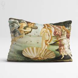 Birth Of Venus Cushion Cover Botticelli Art, Double Sided Velvet Pillow - thumbnail 1