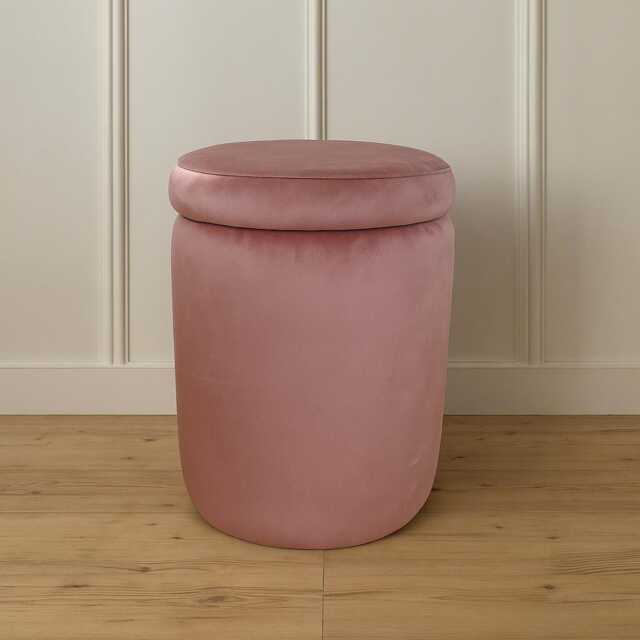 Handmade Velvet Storage Stool Luxury Ottoman Pouffe, Bold Velvet Colours - image 1