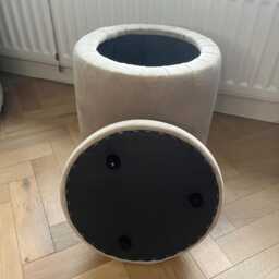 Handmade Velvet Storage Stool Luxury Ottoman Pouffe, Bold Velvet Colours - thumbnail 3