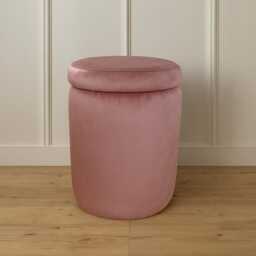 Handmade Velvet Storage Stool Luxury Ottoman Pouffe, Bold Velvet Colours - thumbnail 1