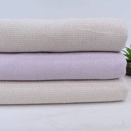 Blanket, Turkish Blanket, Throw, Lilac Diamond Blankets Bed Cover, Organic Cotton Towels, 79x90 Blanked , Bedding Blanket, Iso-Nfs-Pk - thumbnail 3