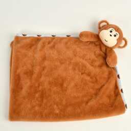 Personalised Cubbies Monkey Baby Blanket, Embroidered, , Personalized Baby Gift - thumbnail 4
