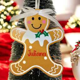 Personalised Gingerbread Man Bauble Christmas Pudding Decoration - thumbnail 3