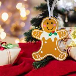 Personalised Gingerbread Man Bauble Christmas Pudding Decoration - thumbnail 2