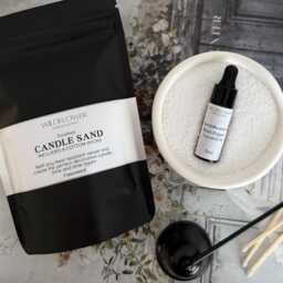 Eco Soy Candle Sand Refil Kit With A Free Cotton Wicks & Optional Signature Scent, Refillable, Sand, White Home Candles - thumbnail 1