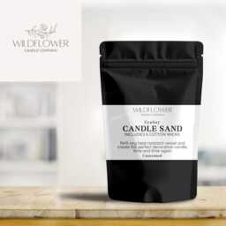 Eco Soy Candle Sand Refil Kit With A Free Cotton Wicks & Optional Signature Scent, Refillable, Sand, White Home Candles - thumbnail 2