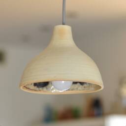 Handmade Raku Ceramic Pendant Light. Dome Shade, Earthy Brown, Beige & Salmon Pink Glazed Interior With Layered Dripping Glaze, Hanging Lamp