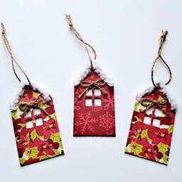 Pack Of 3 Christmas Decorations - Card Toppers Craft Supplies Crafts House - thumbnail 4