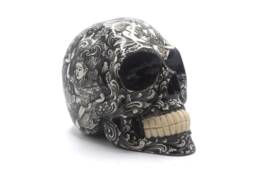 Hand Made Resin Skull, Hand Painted, Skull Art, Homeware, Local Bali Scenes, Sita Ram