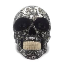Hand Made Resin Skull, Hand Painted, Skull Art, Homeware, Local Bali Scenes, Sita Ram - thumbnail 2