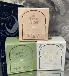 Luxury Book Lover Scented Candle - The Enchanted Library, Love Letter & Story Of Serenity Gift Collection - thumbnail 1