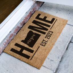 American State Mat - Oregon Map Personalised Doormat Usa Custom Personalized Rug Gift Silhouette - thumbnail 2