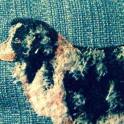 Dog Lovers Gift/Embroidered Dog/ Reversible Pillow Cover/Dog Design & Floral Breed Case/Dogs - thumbnail 4