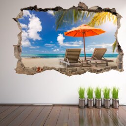Exotic Tropical Beach Wall Decal Sticker Mural Poster Print Art Home Office Decor Fr19 - thumbnail 2