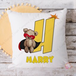 Hero Cushion, Teddy Bear Gift, Cushion, Pillow, Fathers Day Superhero Superhero, Bear - thumbnail 3