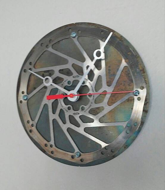Bicycle Rotor & Aviation Disk Wall Clock - Man Cave Decor Gift For Bike Lover Part Art Wall Clock Airplane