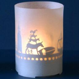 Bremen Skyline Shadow Play - Silhouette Candle Gift