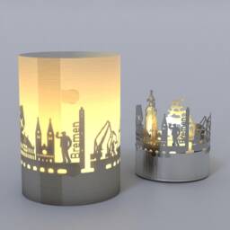 Bremen Skyline Shadow Play - Silhouette Candle Gift - thumbnail 4