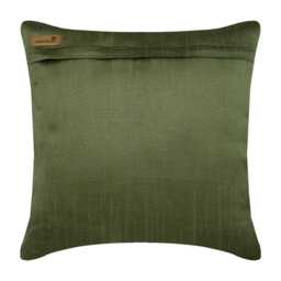 "Art Silk Earthy Green Sofa Cushion Cover 16""x16" - thumbnail 3