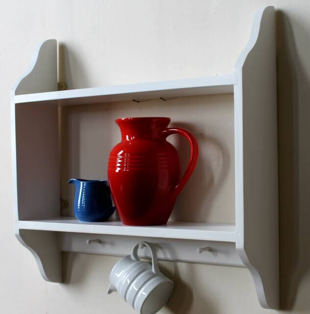 Handmade Shelf Wooden Kitchen Storage Coffee Station - image 1