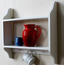 Handmade Shelf Wooden Kitchen Storage Coffee Station - thumbnail 1