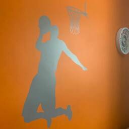 Basketball Wall Decal, Basketball Sticker, Stickers, Sport Sports Decor, Decor - thumbnail 3