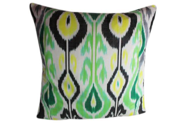 Hand Dyed Ikat Pillow Cover - image 1