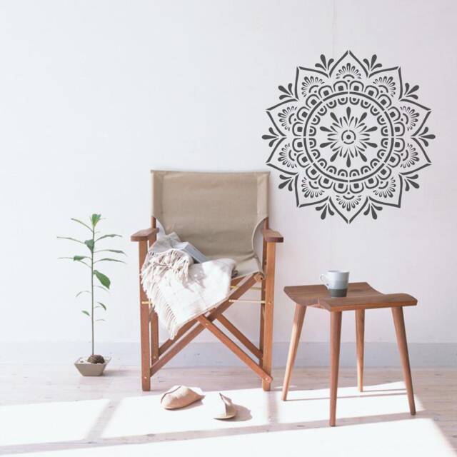 Mandala Wall Stencil Reusable Custom Stencils For Painting Boho Wall Decor By Yarmart - image 1