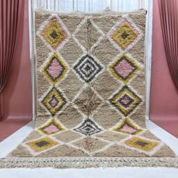 Custom Beni Ouarain Rug Handmade Moroccan Wool Carpet - thumbnail 4