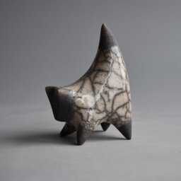 Ceramic Sculpture Of A Cat, White Christmas Present, Original Gift, Collection Cats, Cat Figurine, Art & Collection, Raku Ceramics - thumbnail 3