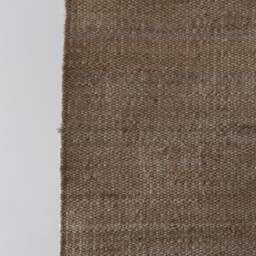 Handwoven Hemp Dhurrie Rug Traditional Natural Fiber, 2x6 - thumbnail 2
