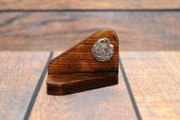 Newfoundland - Wooden Candlestick With Dog, Souvenir, Decoration, Limited Edition, Collection - thumbnail 1