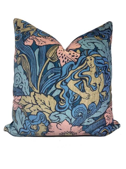 Sanderson Forbidden Fruit Stoned Rose Velvet Cushion Cover Pillow - image 1