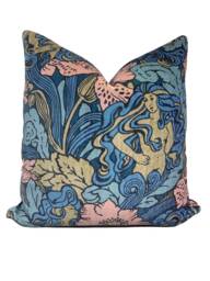 Sanderson Forbidden Fruit Stoned Rose Velvet Cushion Cover Pillow - thumbnail 1