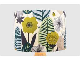 Floral Leaf Green Lampshade, Table Floor Lamp/Ceiling Pendant, Small Medium Large 15cm 20cm 25cm 30cm 35cm 40cm UK Fabric Drum Light Shade