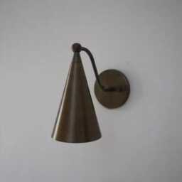 Handmade Solid Brass Wall Sconce, Modern Minimalist Lighting Fixture, Bedroom Bedside Hallway Light - thumbnail 2