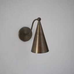 Handmade Solid Brass Wall Sconce, Modern Minimalist Lighting Fixture, Bedroom Bedside Hallway Light - thumbnail 3